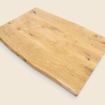 Oak table top 100 x 80 x 4 cm tree edges