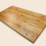 Oak table top 220 x 100 x 4 cm straight edges