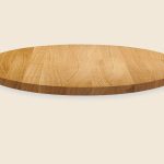 Round oak table top 110 x 4 cm