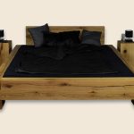 Pat din lemn de stejar DUBLIN