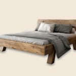 Oak Wood Bed Riga